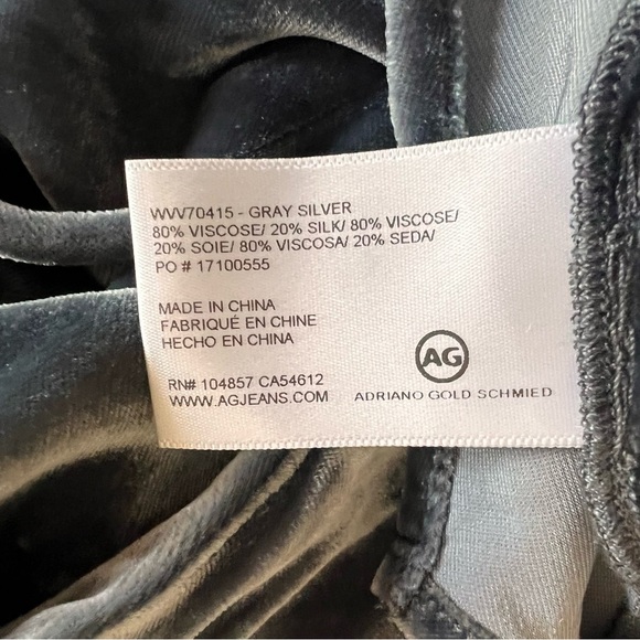 NWOT AG JEANS GIA Women's Cami Top in Silver SZ M - Picture 7 of 8